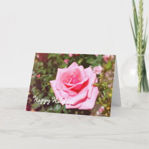 Cartes Pour Fêtes Annuelles Toute occasion rose, ajoutez votre photo, texte