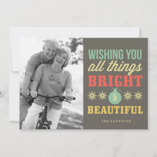 Cartes Pour Fêtes Annuelles Toutes les choses brillantes et belle photo de vac