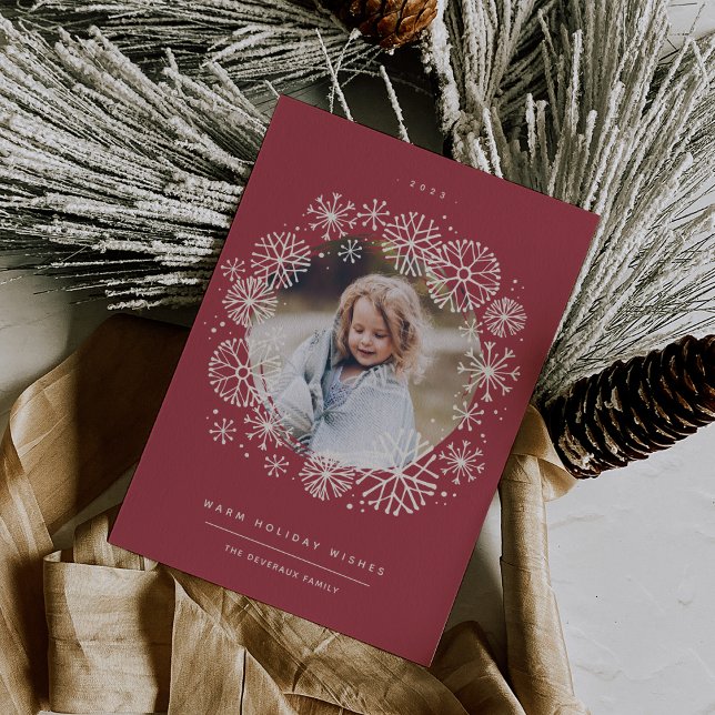 Cartes Pour Fêtes Annuelles Toutes les fleurs | Photo unique (Créateur téléchargé)