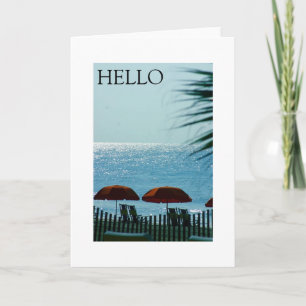 CARTES POUR FÊTES ANNUELLES TOUTES LES OCCASIONS SALUER STYLE DE PLAGE