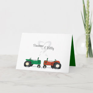 Cartes Pour Fêtes Annuelles Tractor Valentine Card