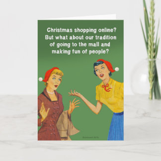 Cartes Pour Fêtes Annuelles tradition de shopping de Noël