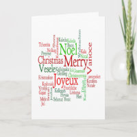 Traduction de mot de joyeux Noël de style vintage
