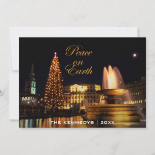 Cartes Pour Fêtes Annuelles Trafalgar Carré à Noël, Londres