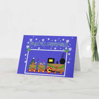 Cartes Pour Fêtes Annuelles Train 2 de Noël