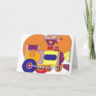 Cartes Pour Fêtes Annuelles train 300dpi