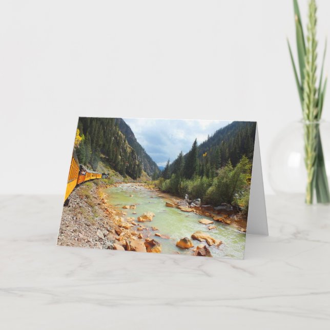 Cartes Pour Fêtes Annuelles Train à vapeur pour Durango (Devant)