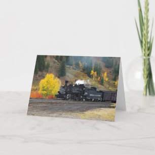 Cartes Pour Fêtes Annuelles Train arrivant à Silverton