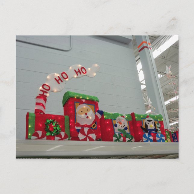 Cartes Pour Fêtes Annuelles Train de Noël (Devant)