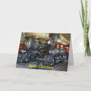 Cartes Pour Fêtes Annuelles Train - Locomotives à vapeur