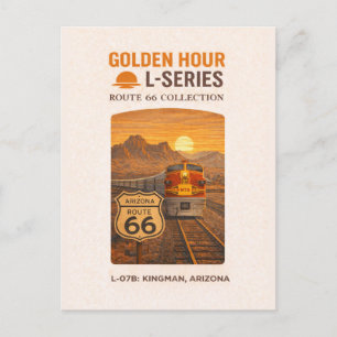 Cartes Pour Fêtes Annuelles Train Rétro Santa Fe Route 66 Kingman Art