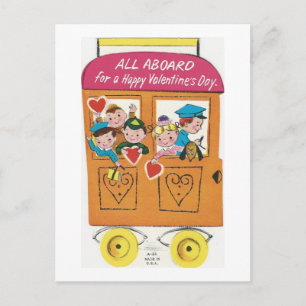 Cartes Pour Fêtes Annuelles Train vintage Valentine Valentine