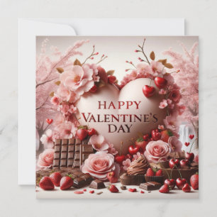 Cartes Pour Fêtes Annuelles Traitements Heureuses Saintes-Valentin
