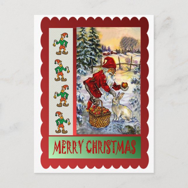 Cartes Pour Fêtes Annuelles Traiter pour le lapin (Devant)