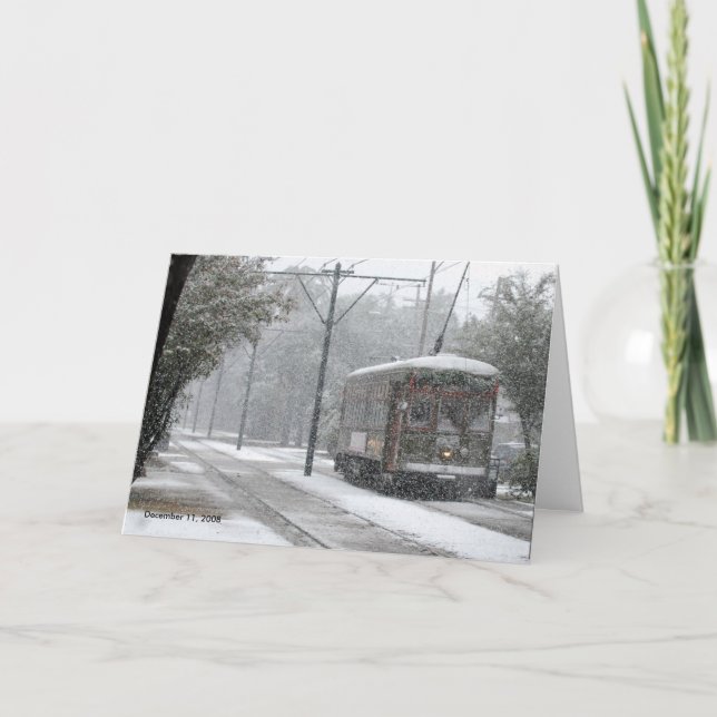 Cartes Pour Fêtes Annuelles Tramway la Nouvelle-Orléans, le 11 décembre 2008 (Devant)