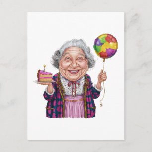 Cartes Pour Fêtes Annuelles Tranche de gâteau d'anniversaire humoristique de N