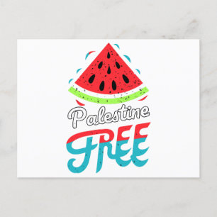 Cartes Pour Fêtes Annuelles Tranches paisibles Watermelon Free Palestine - Sou