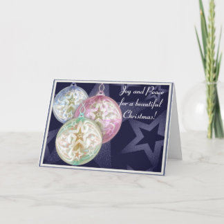 Cartes Pour Fêtes Annuelles Transluscent baubles !