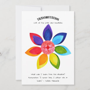 Cartes Pour Fêtes Annuelles Transmutation et apprentissage Affirmation positiv