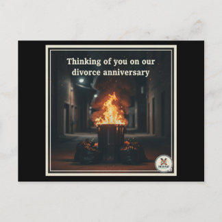Cartes Pour Fêtes Annuelles Trashy divorce anniversaire