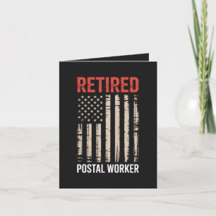 Cartes Pour Fêtes Annuelles Travailleur postal à la retraite Retraite