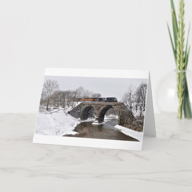 Cartes Pour Fêtes Annuelles Traversée d'hiver (Devant)