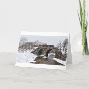 Cartes Pour Fêtes Annuelles Traversée hivernale