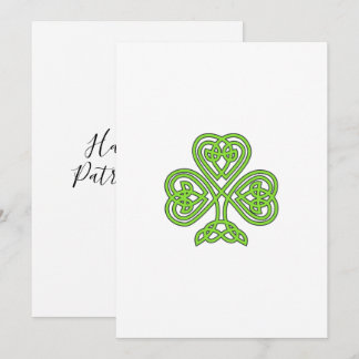 Cartes Pour Fêtes Annuelles Trèfle chanceux de la Saint-Patrick