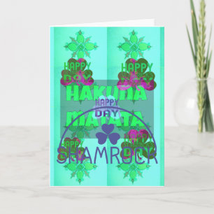 Cartes Pour Fêtes Annuelles Trèfle Festif Floral Captivant de la Saint-Patrick