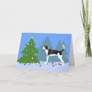 Cartes Pour Fêtes Annuelles Treking Walker Coonhound Décoration de l'arbre de 