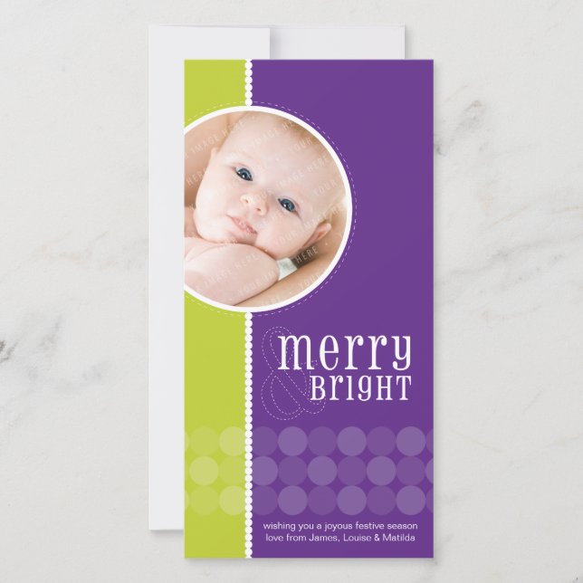 Cartes Pour Fêtes Annuelles TRENDY HOLIDAY PHOTOCARD :: goodcheer 3 (Devant)