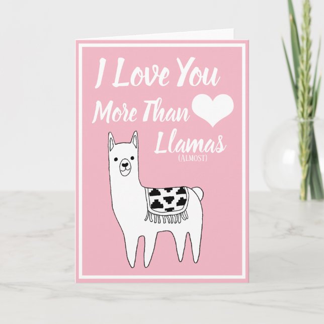 Cartes Pour Fêtes Annuelles Trendy I Love You More Than (Devant)