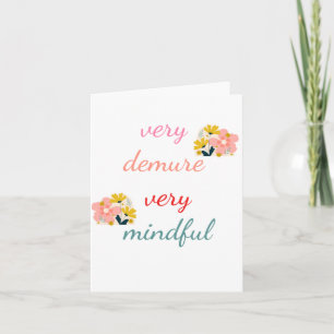 Cartes Pour Fêtes Annuelles très Demure, très démodée très attentif