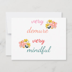 Cartes Pour Fêtes Annuelles très Demure, très démodée très attentif