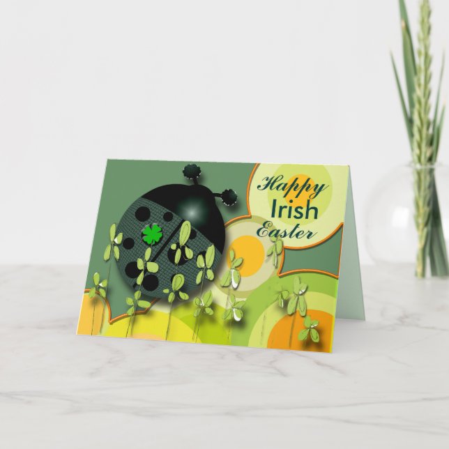 Cartes Pour Fêtes Annuelles Très Irlandais Pâques (Devant)