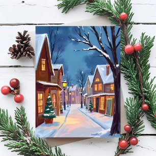 Cartes Pour Fêtes Annuelles Très joyeuse ville de Noël