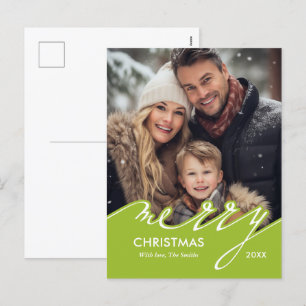 Cartes Pour Fêtes Annuelles Très Joyeux Script photo de Noël