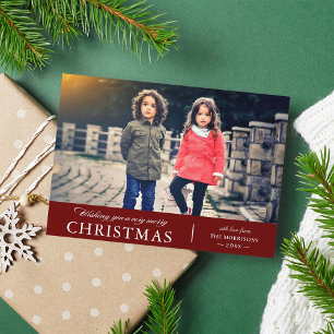 Cartes Pour Fêtes Annuelles Très Joyeux voeux de Noël Photo