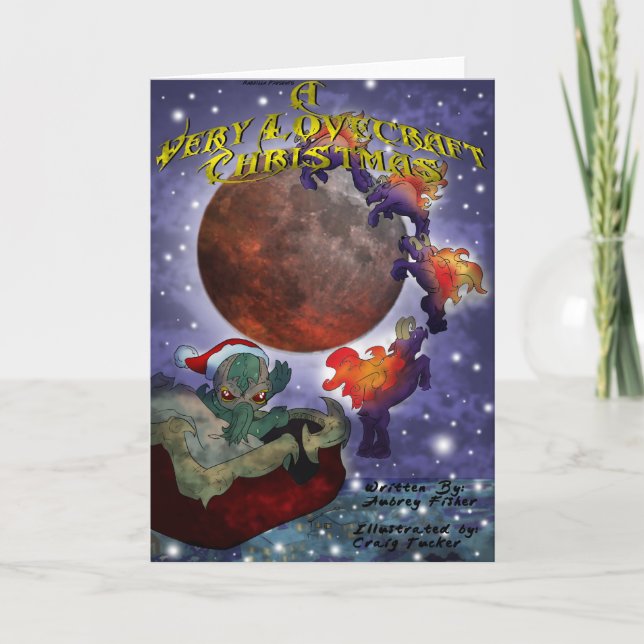 Cartes Pour Fêtes Annuelles Très Noël de Lovecraft (Devant)