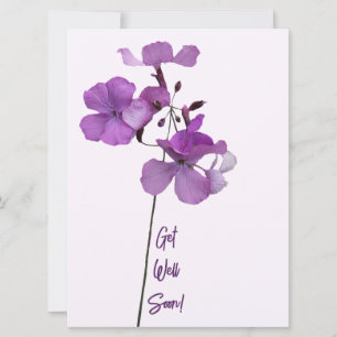 Cartes Pour Fêtes Annuelles Très vite fleurs violettes tendance boho drôle