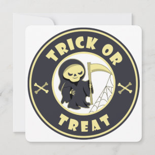 Cartes Pour Fêtes Annuelles Trick ou traiter Halloween griffeur caractère