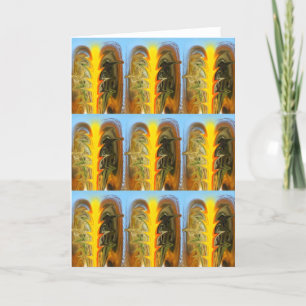 Cartes Pour Fêtes Annuelles Tringles d'or art