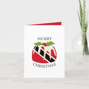 Cartes Pour Fêtes Annuelles TRINIDAD FLAG   Pudding de Noël   Festif