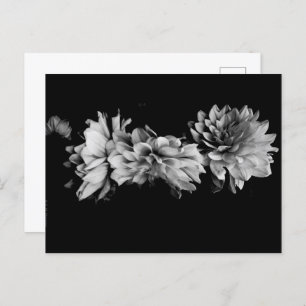 Cartes Pour Fêtes Annuelles Trio Dahlia noir et blanc