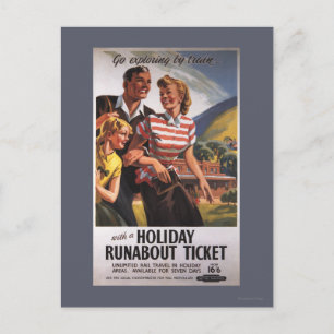 Cartes Pour Fêtes Annuelles Trio de famille sur l'épargne de vagabond de