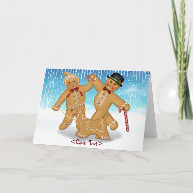 Cartes Pour Fêtes Annuelles Trio de pain d'épice (Devant)