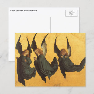 Cartes Pour Fêtes Annuelles Trio des anges de la Renaissance par Maître du Hou