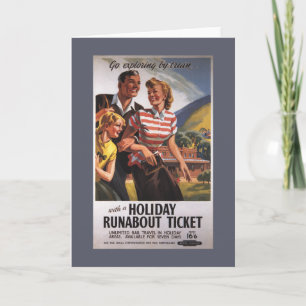Cartes Pour Fêtes Annuelles Trio familial sur les fêtes Runabout Savings