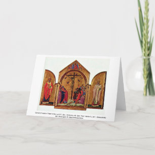 Cartes Pour Fêtes Annuelles Triptyque de crucifixion gauche : Saint Nicolas
