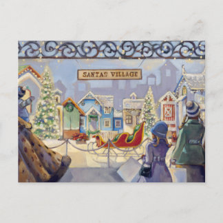 Cartes Pour Fêtes Annuelles Trish Biddle Père Noël Villiage